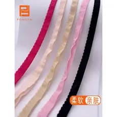 1cm1.2cm de largura dupla camada elástica bainha tira térmica calcinha bainha elástica alta elástica Shorts tira renda