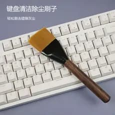 Zero a cem teclado mecânico limpeza poeira escova limpeza computador Notebook madeira maciça escova densa