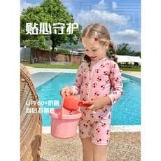 2025 novo estilo maiô infantil bonito princesa menina maiô bebê de uma peça 3 anos de idade moda menina maiô
