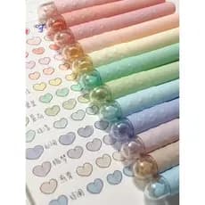 Jiwushe Novos produtos Marcador de coração que os alunos usam marcador de cor Caneta marcadora de chave de curso para no