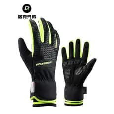 Rock Brothers Ciclismo Luvas Quentes 3M Nova Sherry Algodão Luvas de Bicicleta À Prova de Vento Dedo Longo Homens Mulher
