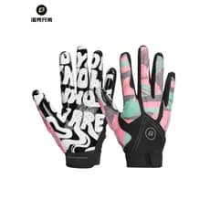 Rock Brothers Luvas esportivas infantis com todos os dedos, Rugby, futebol americano, beisebol, goleiro, luvas antiderra