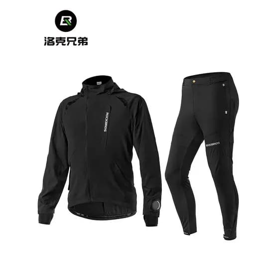 Rock irmãos camisa de ciclismo terno masculino feminino fino calças de manga comprida roupa interior ciclismo ao ar livr