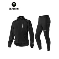 Rock irmãos camisa de ciclismo terno masculino feminino fino calças de manga comprida roupa interior ciclismo ao ar livr