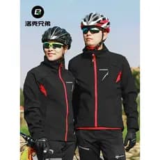 Rock irmãos camisa de ciclismo terno das mulheres dos homens velo quente calças de manga comprida outono inverno ciclism
