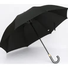 QIUTONG masculino forte resistente ao vento Extra grande alça longa guarda-chuva duplo couro curvo lidar com cavalheiro