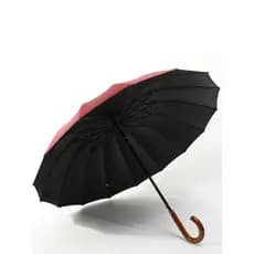 Masculino feminino à prova de vento grosso vinil automático 16 ossos guarda-chuva de alça longa alça de madeira guarda-c
