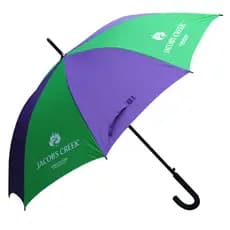 Qiutong roxo verde curvo alça europeu americano ensolarado guarda-chuva publicidade guarda-chuva alça longa guarda-chuva