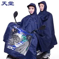 Paraíso motocicleta capa de chuva veículo elétrico capa de chuva duplo Poncho das mulheres dos homens adulto mãe-filho E