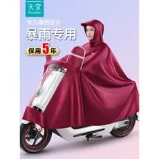 Paraíso capa de chuva veículo elétrico feminino à prova de chuva bateria dupla motocicleta adulto único Poncho masculino