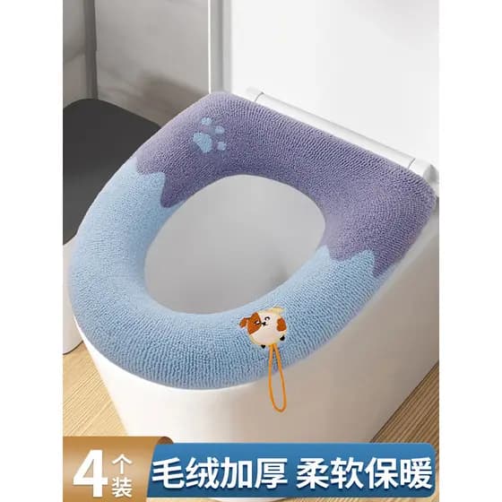 Assento sanitário inverno 2024 novo estilo assento de vaso sanitário outono inverno grosso assento de vaso sanitário dom