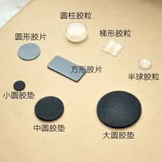Adesivos de partículas anticolisão Móveis Antiderrapante Amortecimento silencioso Tapete de Silicone transparente Painel