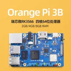 Placa de desenvolvimento Orange Pi 3B Orange Pi 3B Quad Core RK3566 Suporte módulo eMMC OrangePi 3B