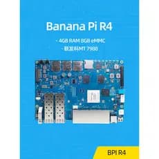 Placa-mãe Banana Pi BPI-R4 MediaTek MT7988 Placa de desenvolvimento de roteador de alto desempenho de código aberto