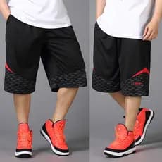 Verão mais gordura plus size calças de cinco pontos cara gordo Shorts masculino solto Extra grande basquete cortado calç