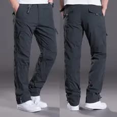 Primavera outono macacão masculino solto Multi-bolso calças casuais calças compridas Harlan 2022 Street Wear tendência a