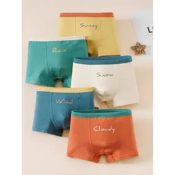 Guni urso roupa interior infantil meninos boxer boxer meninos roupa interior do bebê calças Shorts calças de algodão cor