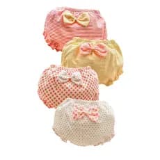 Verão roupa interior do bebê feminino algodão crianças bebê infantil fino pequeno roupa interior pão da criança feminino