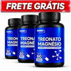 KIT 3 Treonato de Magnésio Original 1000 mg Concentrado 180 comprimidos - KIT PARA 90 DIAS USO