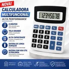 Calculadora Multifuncional Digital Eletrônico Lcd De 8 Dígitos - ENTREGA RÁPIDA