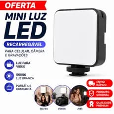 Mini Luz LED Portatil Para Celular Selfie Live Vídeo Câmera USB