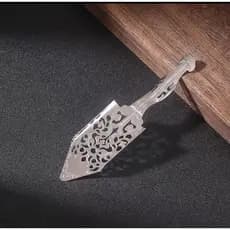 Colher de absinto de aço inoxidável para vela, utensílios de bartender, colher de absinto, colher decorativa de absinto
