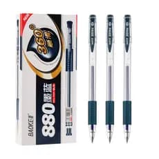 Baoke 880 Melange Doctor Prescrição Caneta Gel Azul Preto 0.5mm Azul Preto Caneta de Assinatura de Estudante