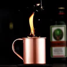 Bar estratégia engrossado copo de cobre moscou Mule copo moscoumule superfície brilhante aço inoxidável criativo Cocktai