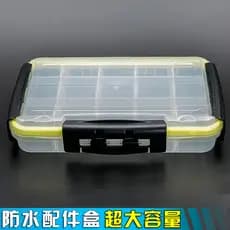 Extra grande 13 grade transparente à prova dwaterproof água caixa de acessórios caixa de isca grande Minnow lantejoulas