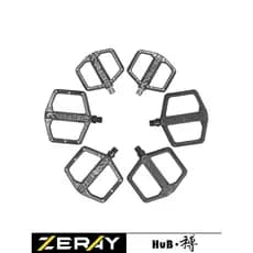 Pedal de Mountain Bike HuB Hebo Road ZP-D269 com rolamento antiderrapante e pedal plano largo
