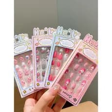 Adesivos de Manicure crianças adesivos de unhas meninas 2023 novo estilo grandes meninas adesivos de unhas adulto unha W