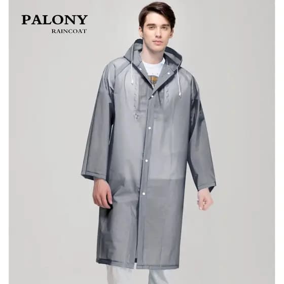 Adulto transparente engrossado não-descartável capa de chuva corpo longo à prova dwaterproof água das mulheres dos homen