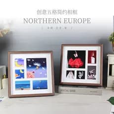 Criativo Multi-grade óleo Pastel oco tridimensional moldura de foto estilo nórdico parede-pendurado combinação moldura d