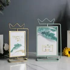 Criativo moldura de foto mesa quadrada 13cm 20cm 23cm luz nórdica estilo luxo crianças casal moldura de foto decoração d