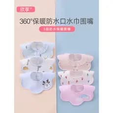 Toalha de saliva bebê algodão à prova dwaterproof água babador bebê menino saliva babador recém-nascido cuspe leite baba