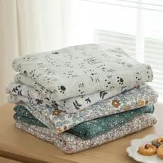 Estilo Pastoral nu dormir Tianzhu colcha capa 1.5m única peça de algodão puro malha algodão 200x230cm capa de edredão de