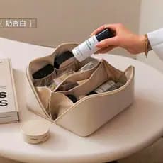 Bolsa cosmética de alta qualidade, portátil, grande capacidade, bolsa de higiene pessoal, alto valor, portátil, viagem,