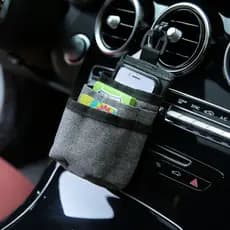 Suprimentos do carro saco de armazenamento saída de ar pendurado saco de carregamento do telefone móvel Slot de ventilaç