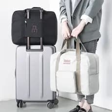 Saco de armazenamento de viagem de grande capacidade de bagagem de um ombro portátil dobrável saco de embarque saco