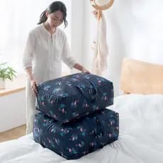 Saco de colcha de pano Oxford durável roupas em movimento bagagem à prova de poeira saco de armazenamento à prova dwater