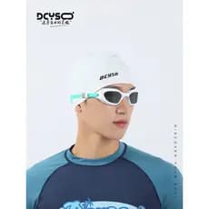 Touca de natação Dcy dcyso feminina à prova d'água de Silicone, cabelo sem estrangulamento, cabelo longo, touca de nataç