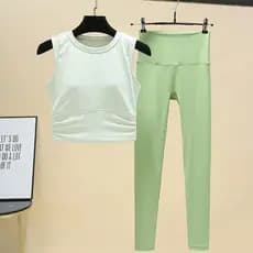 Influenciador terno esportivo feminino primavera de secagem rápida Yoga Wear colete terno com almofada no peito profissi