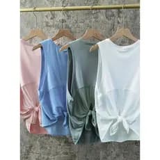 Xuan Yalan roupas de Yoga femininas verão fino sem mangas mais magro olhar High-End temperamento esportes camiseta ao ar