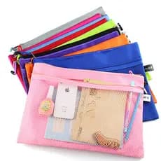 A4 grande saco de arquivo com zíper puxar saco lateral saco de informações de papel de teste à prova dwaterproof água tr