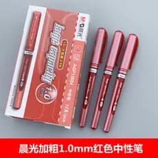 Chenguang caneta Gel vermelha professor caneta vermelha 1.0mm negrito professor dedicado aprovado lição de casa caneta d