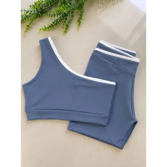Conjunto Treino Duo Fitness Feminino Poliamida Zero Transparência