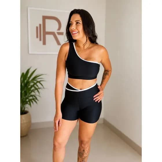 Conjunto Duo Poliamida Premium Conforto Roupa Esportiva Feminina Para Academia e Treino