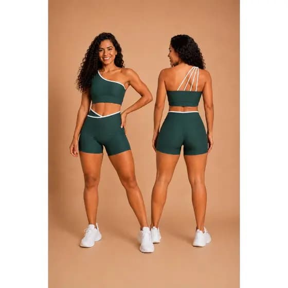 Conjunto Poliamida Premium Conforto Roupa Esportiva Feminina Para Academia  Treino