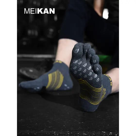 MEIKAN Lindas meias antibacterianas para caminhadas ao ar livre masculinas respiráveis maratona meias de corrida meias d