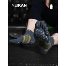 MEIKAN Lindas meias antibacterianas para caminhadas ao ar livre masculinas respiráveis maratona meias de corrida meias d
